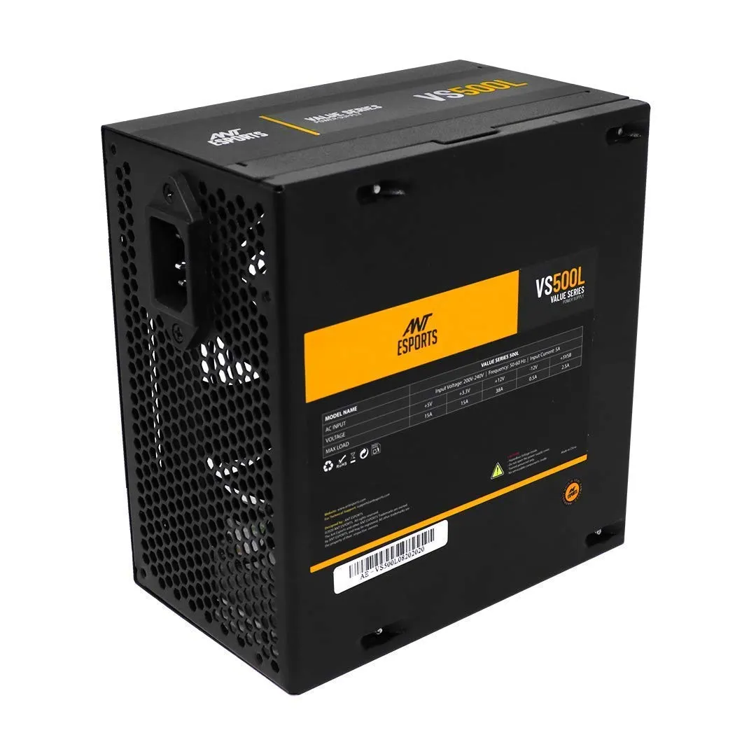 Ant Esports Desktop Power Supply 500w Value Series (VS500L) view 4